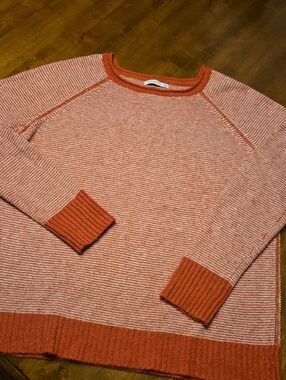 Staccato Two-Tone Rust Crewneck Sweater